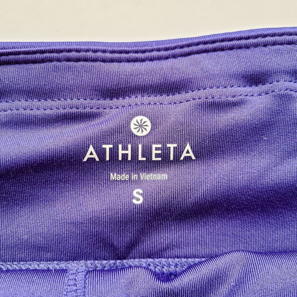 Athleta Sonar Capri Athletic Leggings Womens S Violet/Blue Gym Yoga - Picture 5 of 7